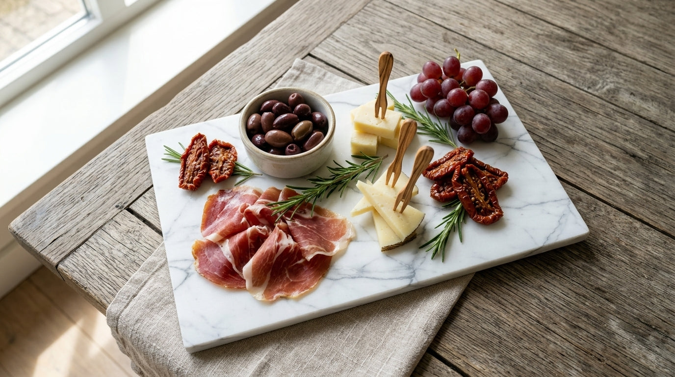 Carrara Marble - Serving Plate / Tapas plate / Cutting Plate - Luxury Quarry