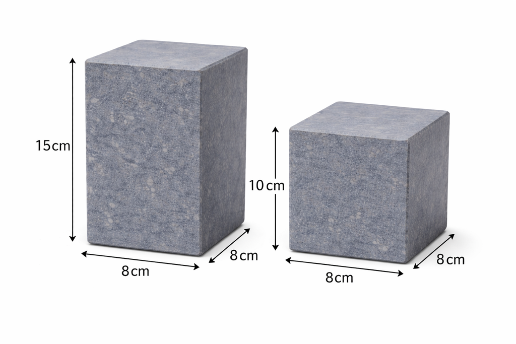 Luxuryquarry Belgian Bluestone Bookends – Set of 2 – Honed Blue Finish – Handmade – Premium Natural Stone Book Holders - Luxury Quarry