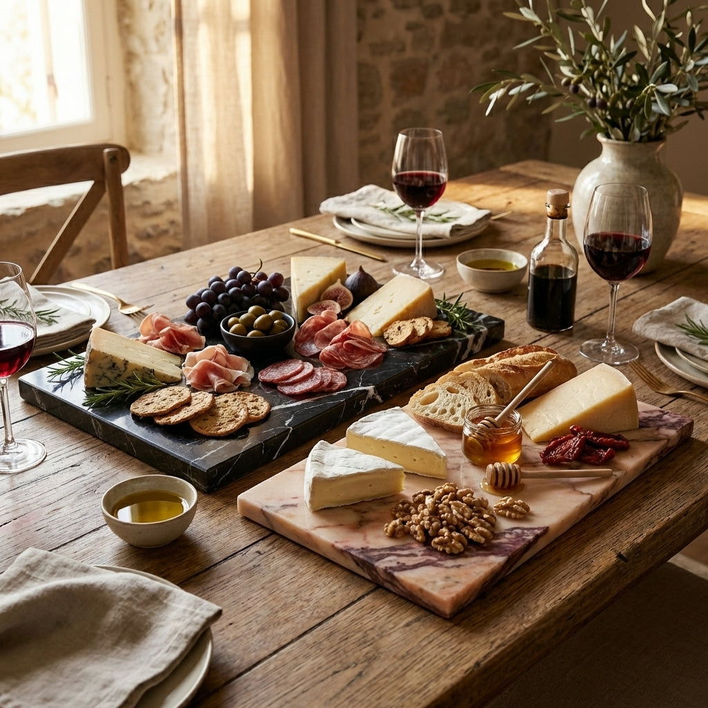 Marble Rosé - Serving Plate / Tapas plate / Cutting Plate - Luxury Quarry