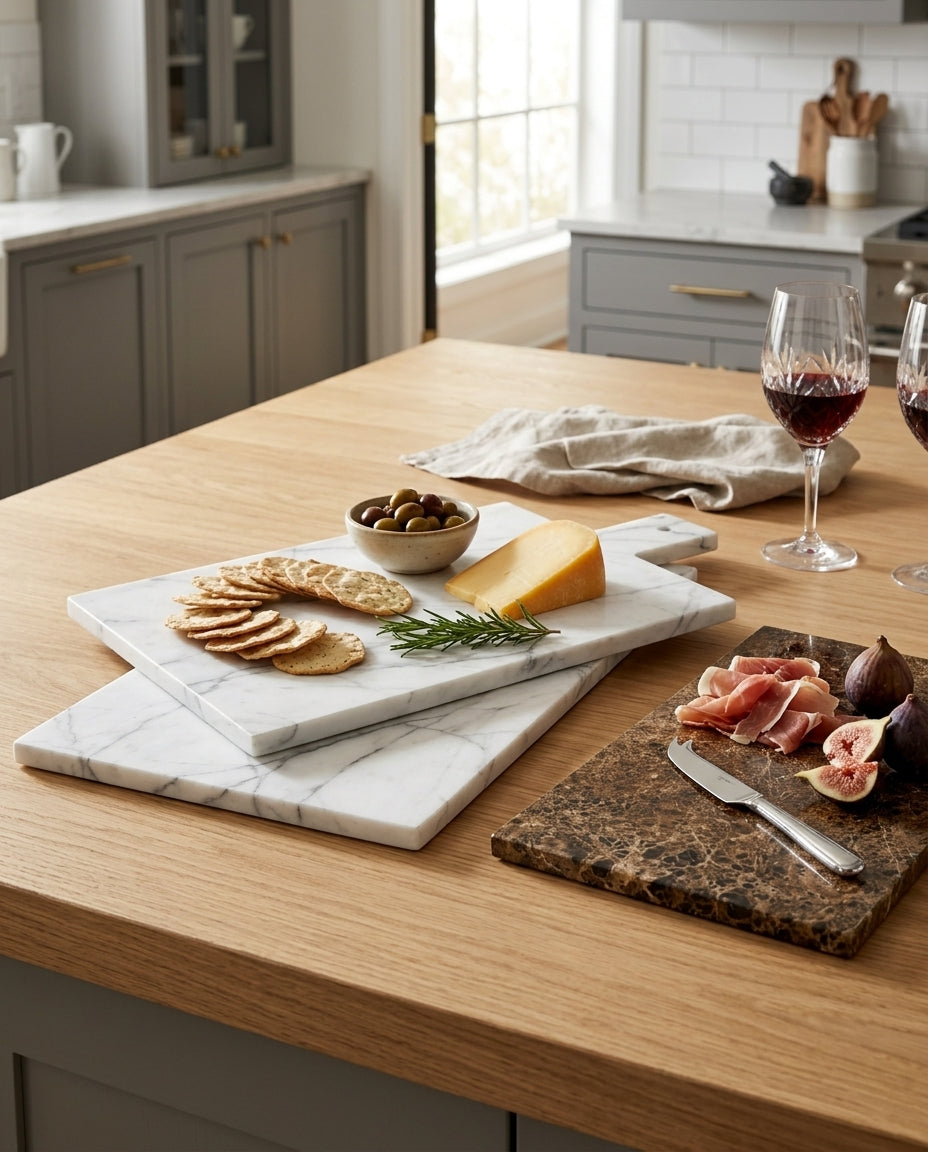 Marble Emperador - Serving Plate / Tapas plate / Cutting Plate - Luxury Quarry