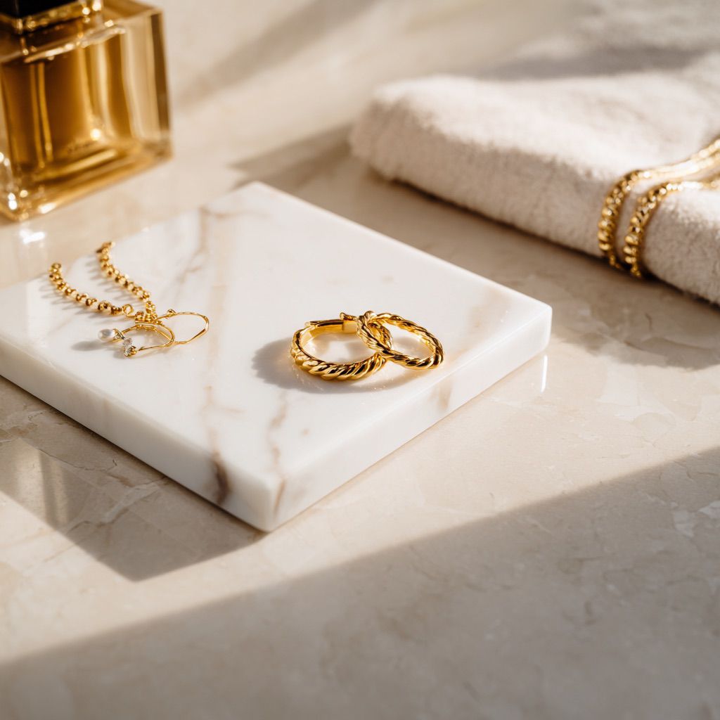 Carrara Marble Juwelry Holder
