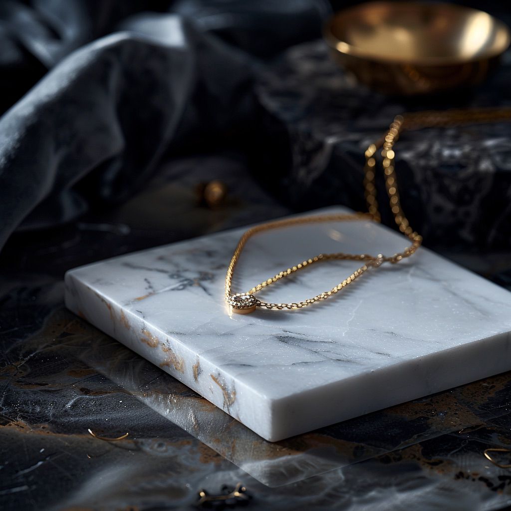 Carrara Marble Juwelry Holder