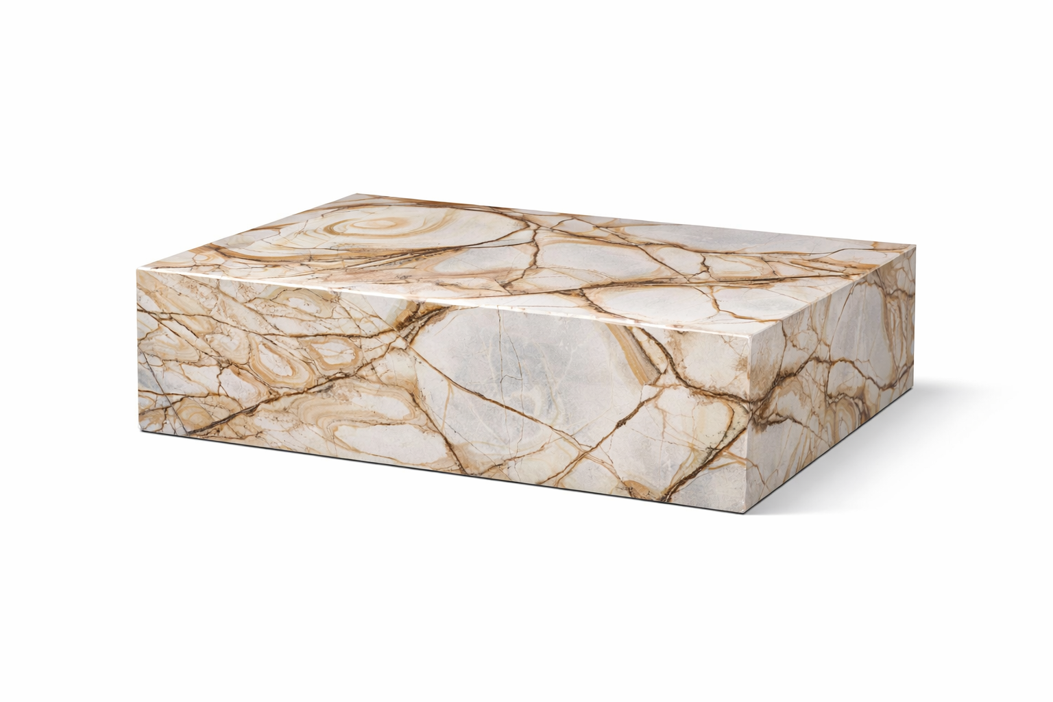 Luxury Quarry WHITE ROMA Coffee Table 120 × 80 × 40 cm - Luxury Quarry