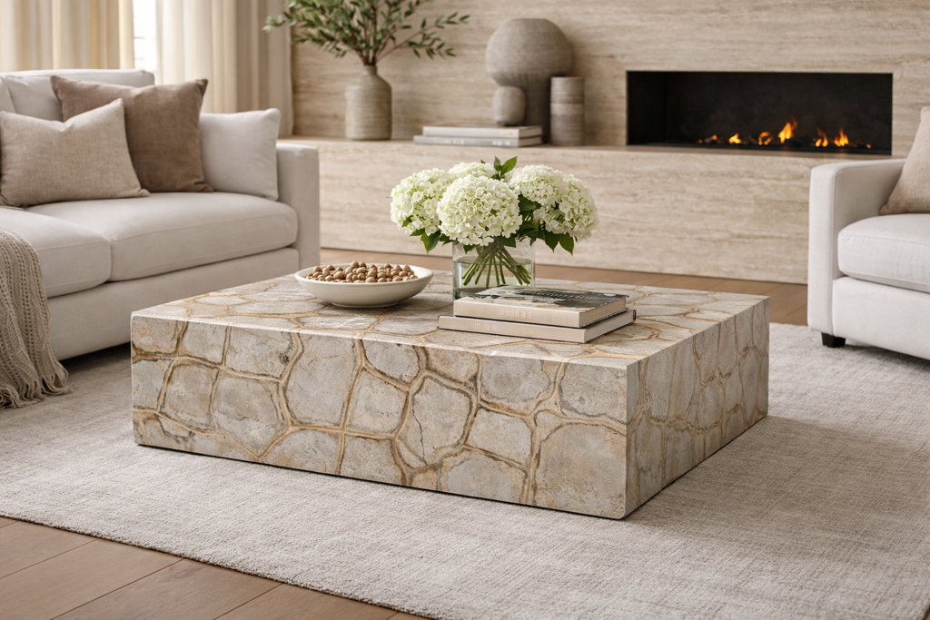 Luxury Quarry WASABI Quartzite Coffee Table 120 × 80 × 40 cm - Luxury Quarry