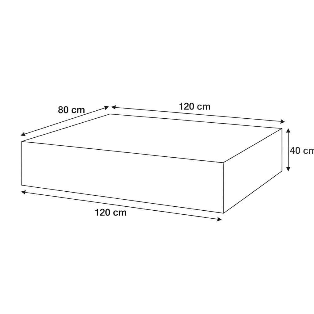 Luxury Quarry WASABI Quartzite Coffee Table 120 × 80 × 40 cm