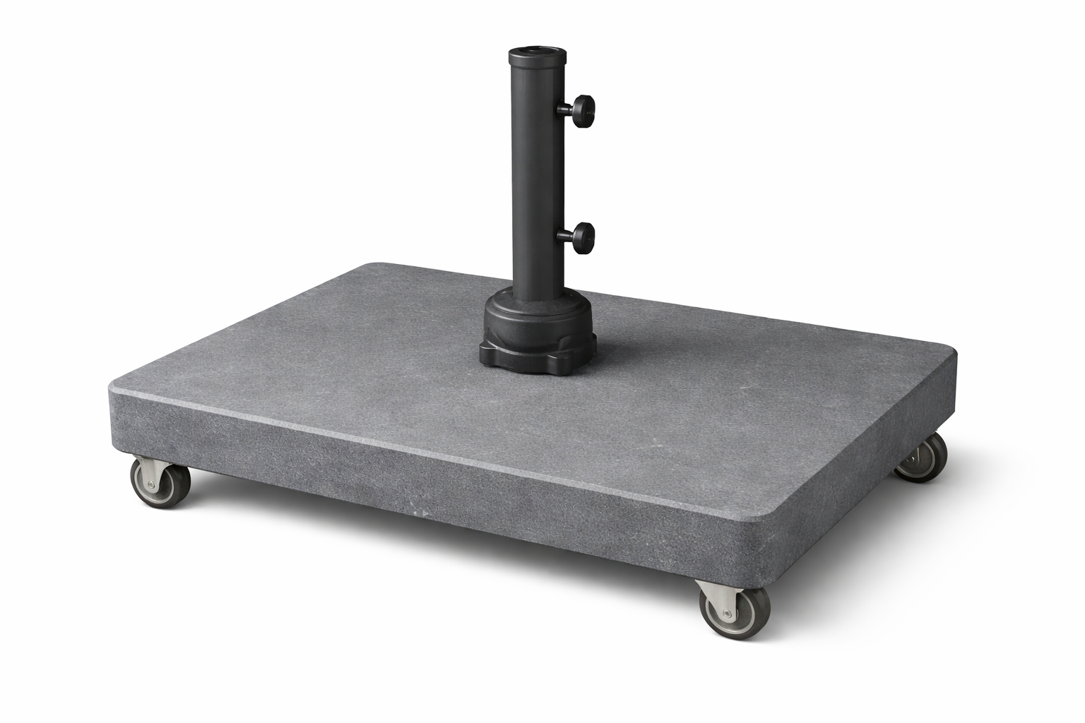 Premium Parasol Base in Belgian Bluestone – With Wheels – 85 x 65 cm – Extra Stable - Luxury Quarry