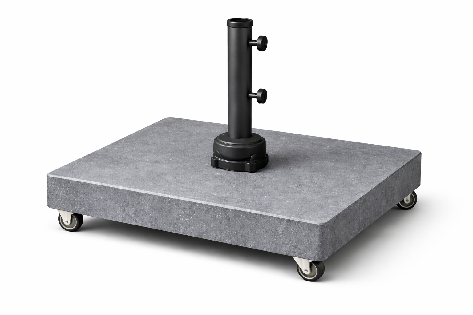 Premium Parasol Base in Belgian Bluestone – With Wheels – 85 x 65 cm – Extra Stable - Luxury Quarry