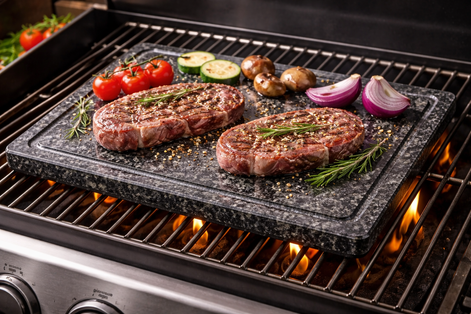 Granite Cutting Board with Juice Groove 40 x 30 x 2 cm - Luxury Quarry