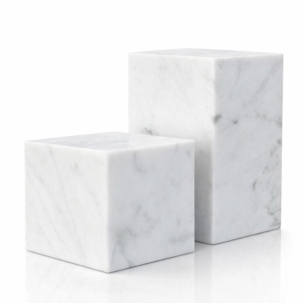 Bookends - Cararra marble - Luxury Quarry
