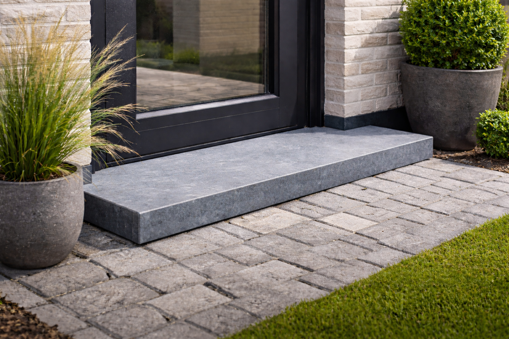 Bluestone Exterior Door Sill – Belgian Natural Stone in Multiple Sizes - Luxury Quarry