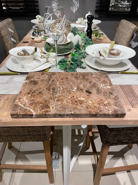 Marble Emperador - Cuttingplate - 40x30 cm - Serving plate - Tapas plate - Luxury Quarry