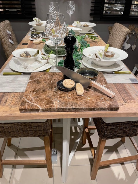 Marble Emperador - Cuttingplate - 40x30 cm - Serving plate - Tapas plate - Luxury Quarry