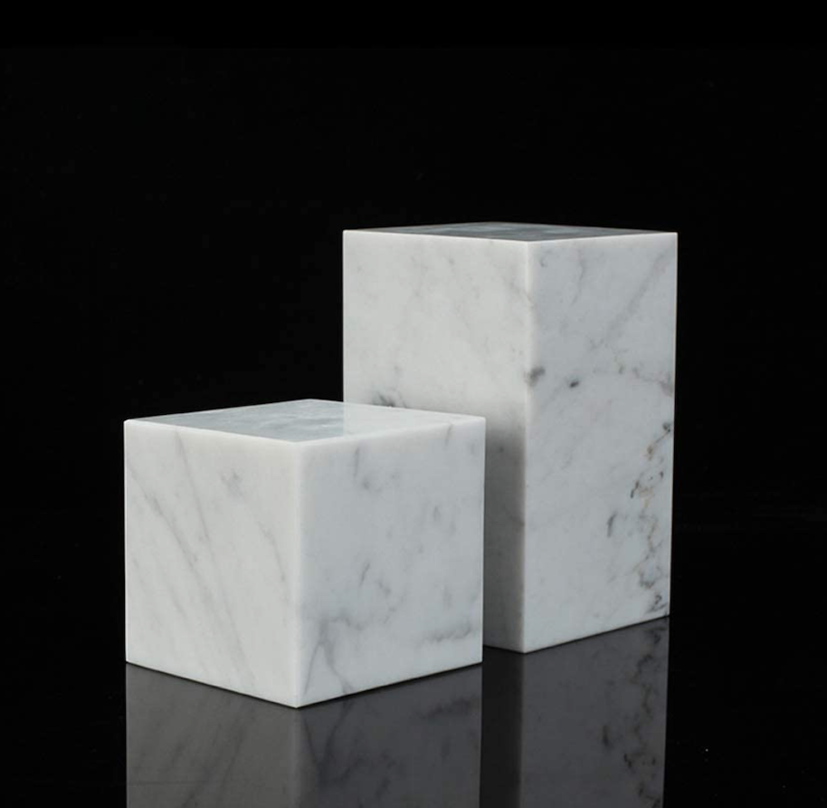 Bookends - Cararra marble